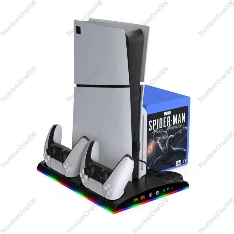 Многофункциональный кронштейн PS5/PS5Slim ручка PS5 двойное сиденье для зарядки