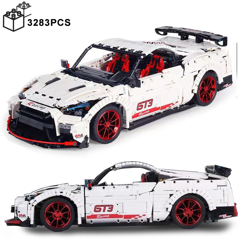 

3358PCS Technical 1:8 Nissan MOC Sport Car Building Blocks City Vehicle Construction Bricks Set Toys Gifts for Kids Boy Adult