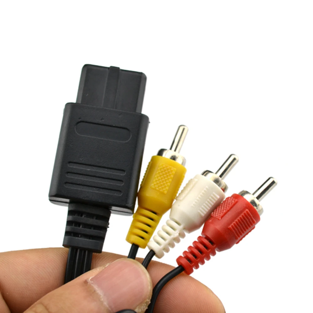 Audio TV Video Cord AV Cable to RCA Connector for GameCube/ N64/ SNES Game Accessories images - 6