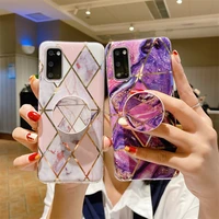 luxury marble holder case for samsung galaxy a52 a72 a42 a41 a31 a32 5g a12 a22 a21s a20s a10 diamond soft tpu silicone cover