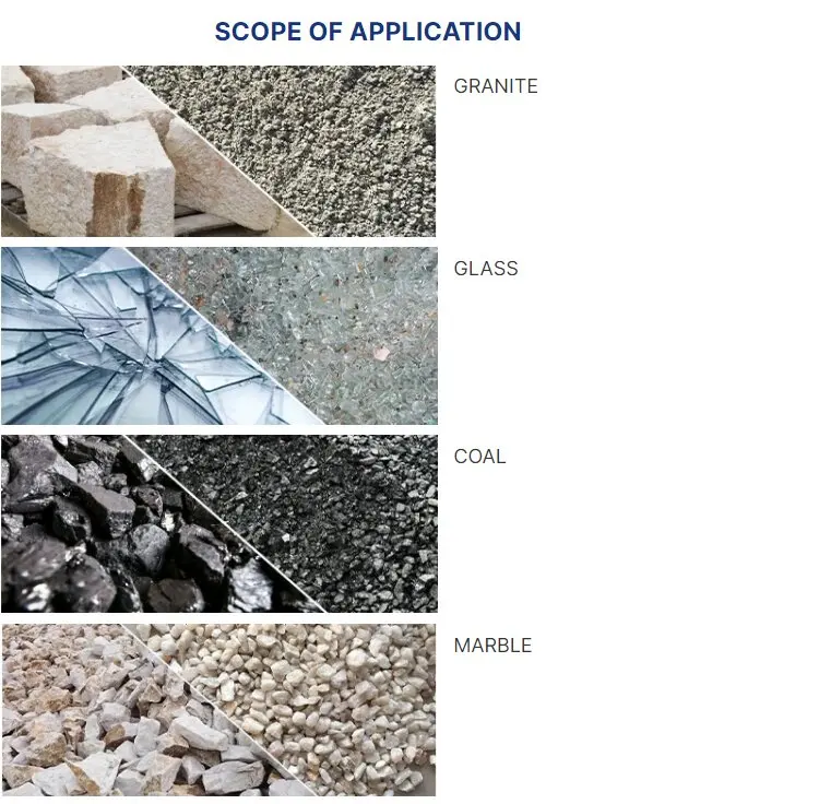 Портативный небольшой бетонный молоток для производства камня и песка дробилка