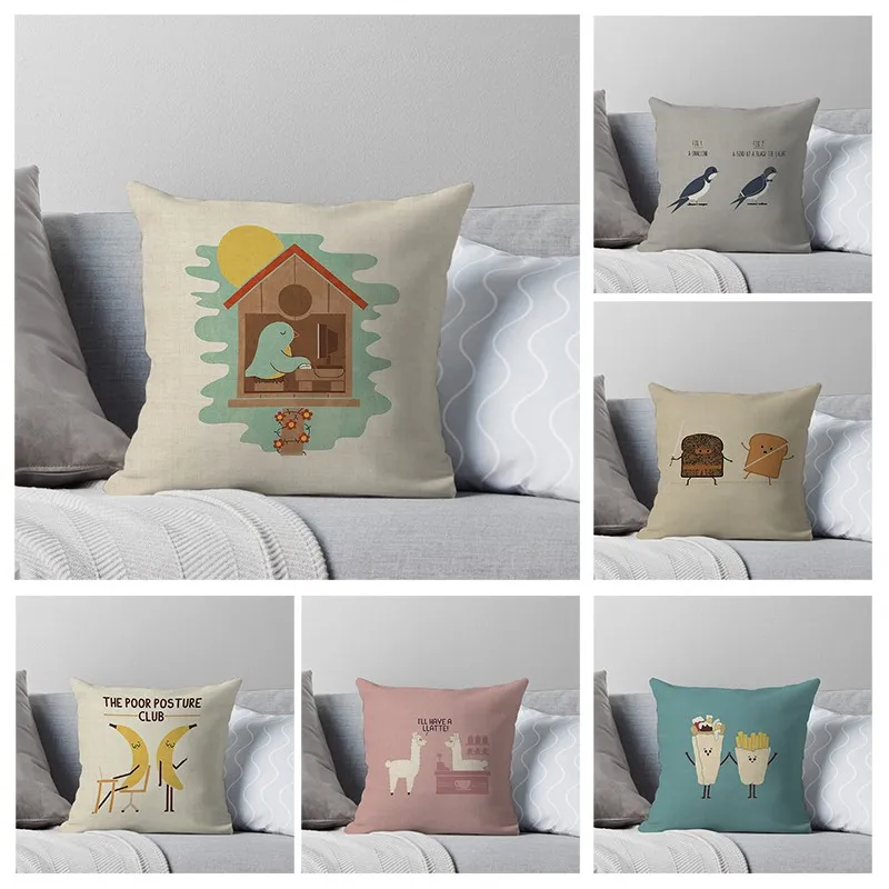 

Декоративный чехол для диванной подушки в скандинавском стиле, 40x60 см