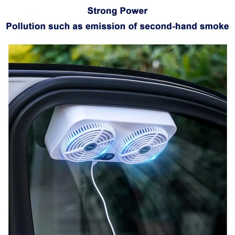 

USB Car Exhaust Fan Solar Powered Car Ventilator Car Radiator Fan Eliminate Auto Exhaust Fans Car Window Air Vent Cooler