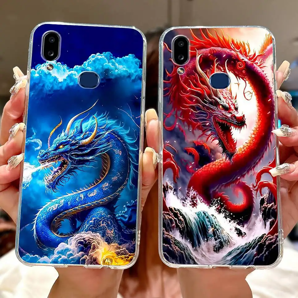 Прозрачный мягкий тонкий чехол для телефона Samsung Galaxy A10s A10 Samsung M01s A105F A107F, роскошный девчачий модный чехол с цветочным рисунком (art.: 3920cf68e4bb6) - 3920cf68e4bb6