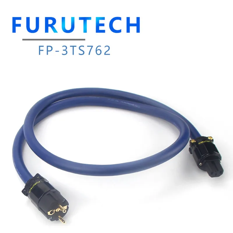 Кабель питания Furutech FP-3TS762 OFC Hiif, высокомощный аудиофил, усилитель питания переменного тока с европейской вилкой