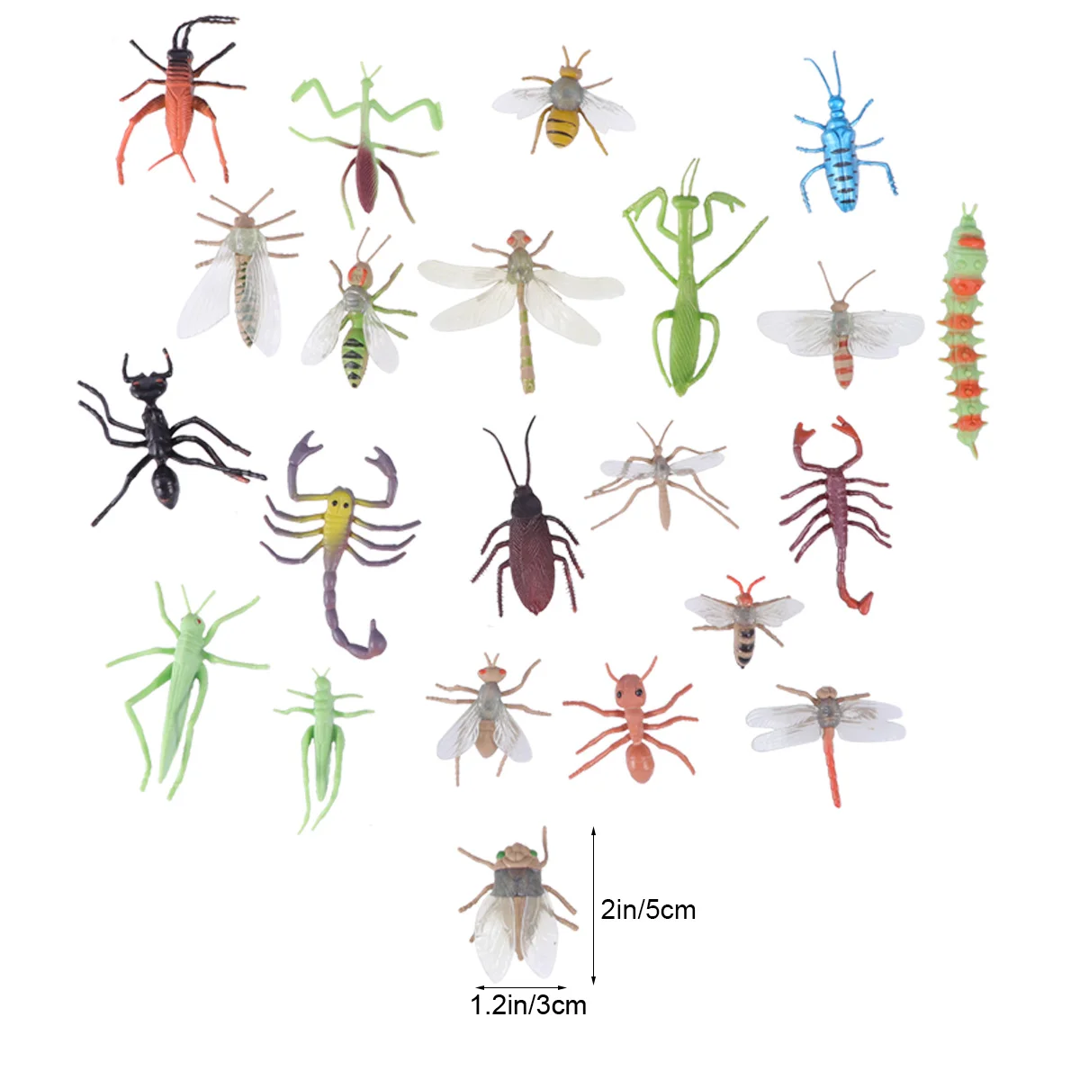 

22pcs Artificial Insect Toys Funny Plastic Model Insect for Kid Child Boy Girl