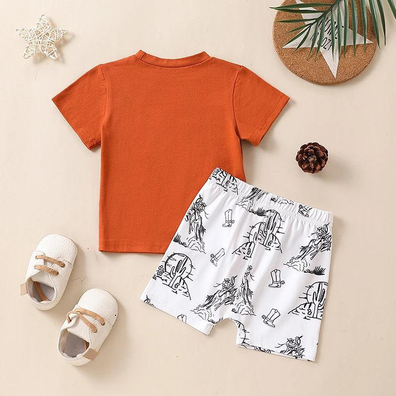 Летняя одежда для маленьких мальчиков топы с коротким рукавом контрастных