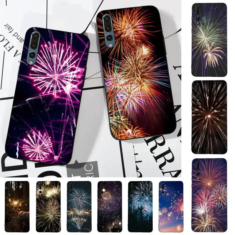 

Fireworks Phone Case for Huawei P30 40 20 10 8 9 lite pro plus Psmart2019