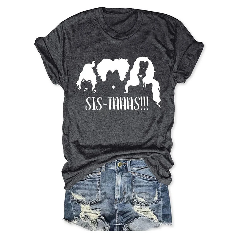 

Rheaclot SIS TAAAS!!! Women's Summer Casual Cotton Funny Graphic O-Neck Tee Top T-shirt
