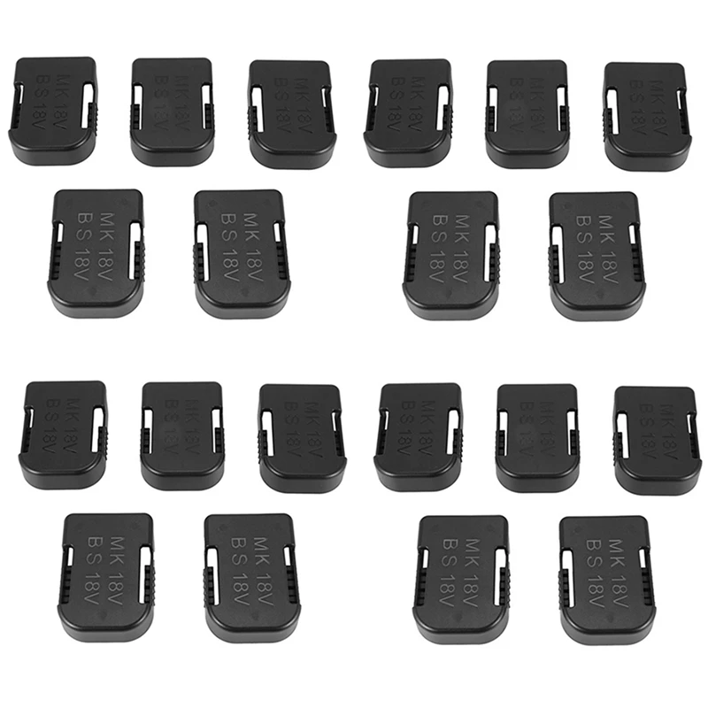 

A50I 20 Pcs New For Makita 18V Fixing Devices Battery Storage Rack Holder Case(Black)