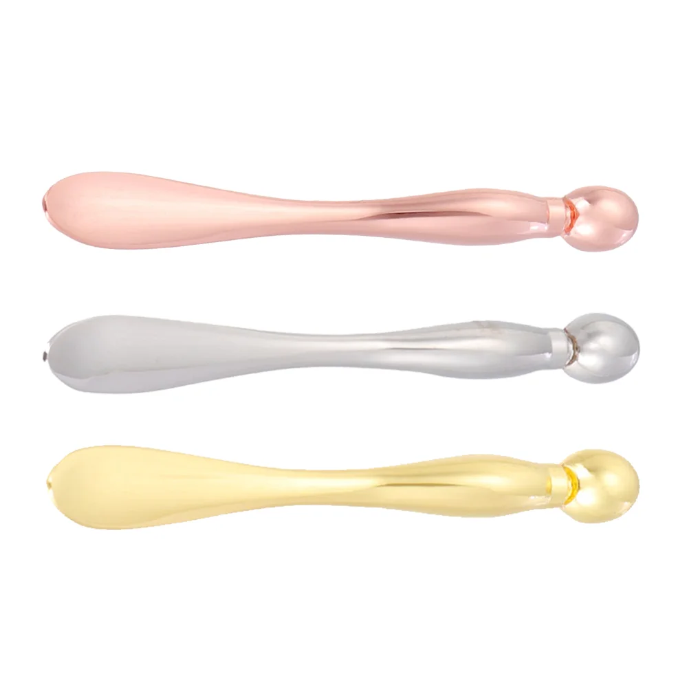 

3 Pcs Cooling Eye Roller Anti Wrinkle Eye Stick Eye Cream Spoon Eye Tool Gift for Woman Face Kit