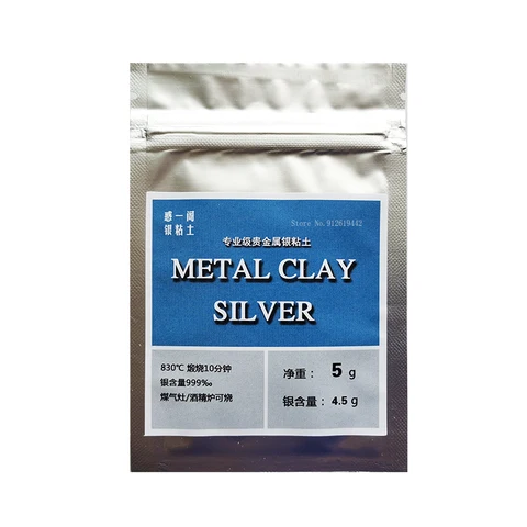 5 г/пакет для изготовления ювелирных изделий из чистого серебра 999 пробы, глина, сделай сам, ручная работа, креативное моделирование, пара колец/браслетов/ожерелья, материалы для изготовления подвесок