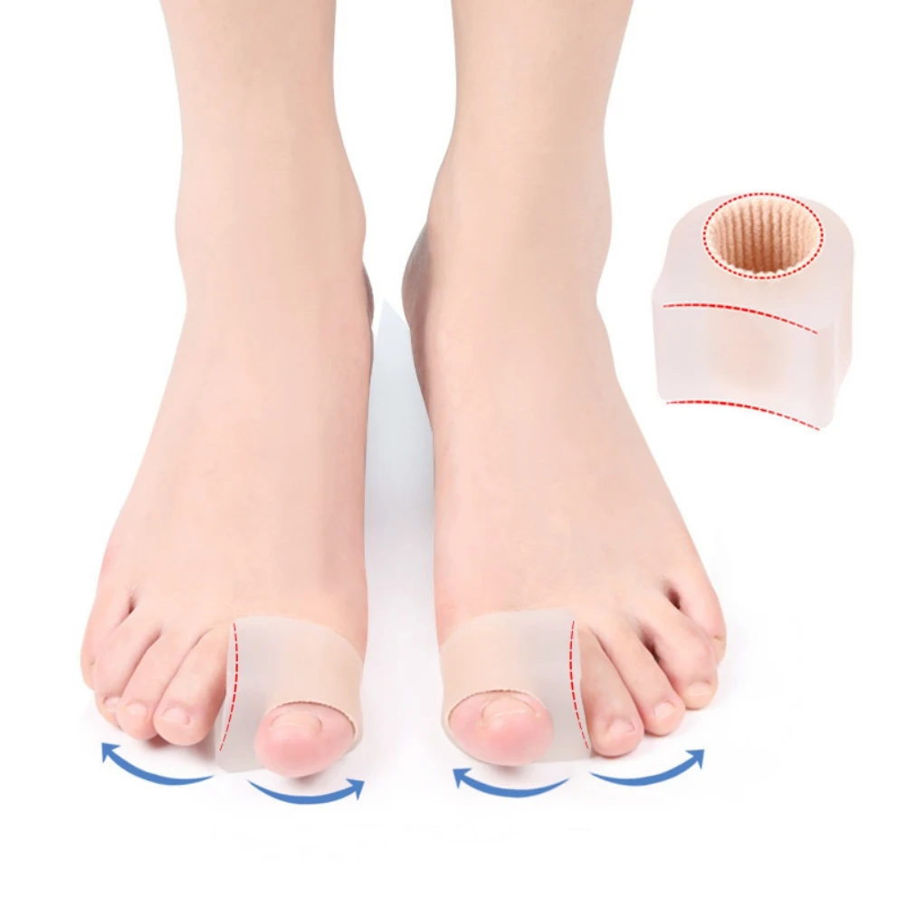 1 Pair Gel Toe Separators Bunion Corrector For Bunion Overlapping And Hammer Toe Relief With Toe Spacers Toe Tube Soft