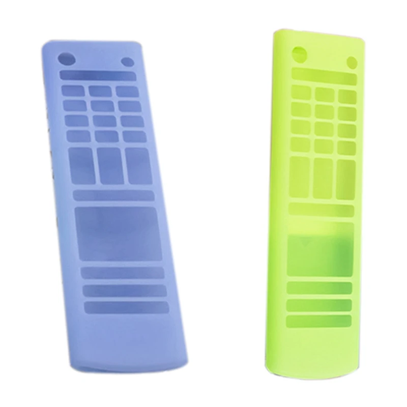 

2 Pcs Silicone Case For LG Smart TV Remote Control Shockproof Holder Cover, Luminous Blue & Luminous Green