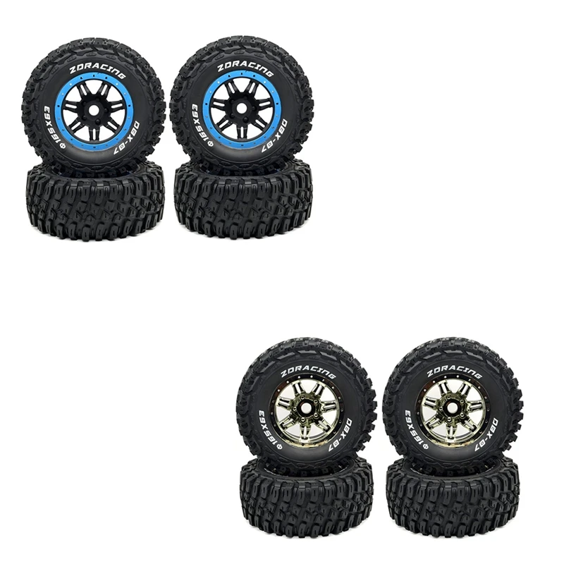 

4Pcs RC Car Wheel Tire Tyre For ZD Racing DBX-07 DBX07 1/7 RC Car Upgrade Parts Spare Accessories
