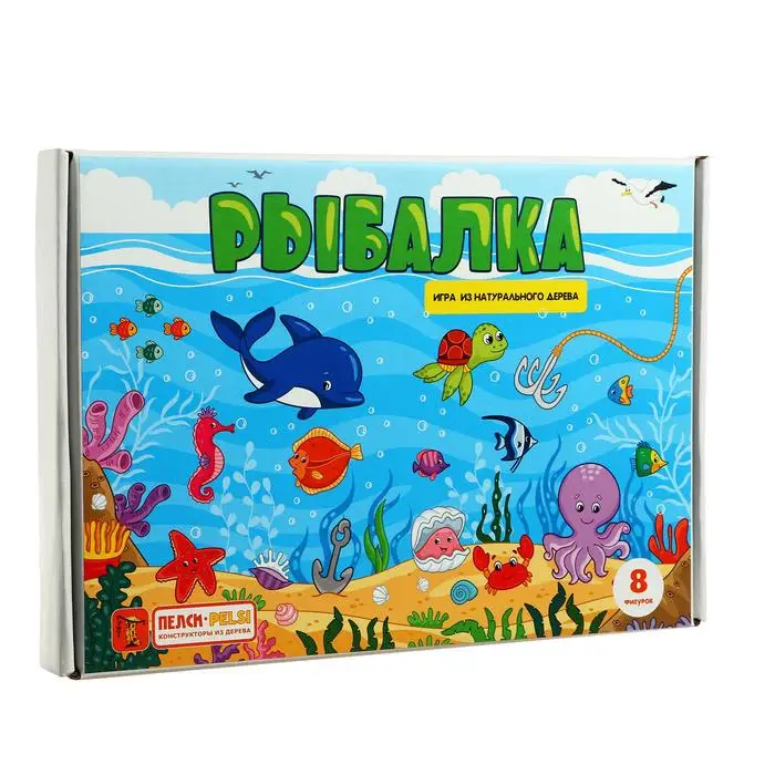 Развивающая игра из дерева Рыбалка PELSI |