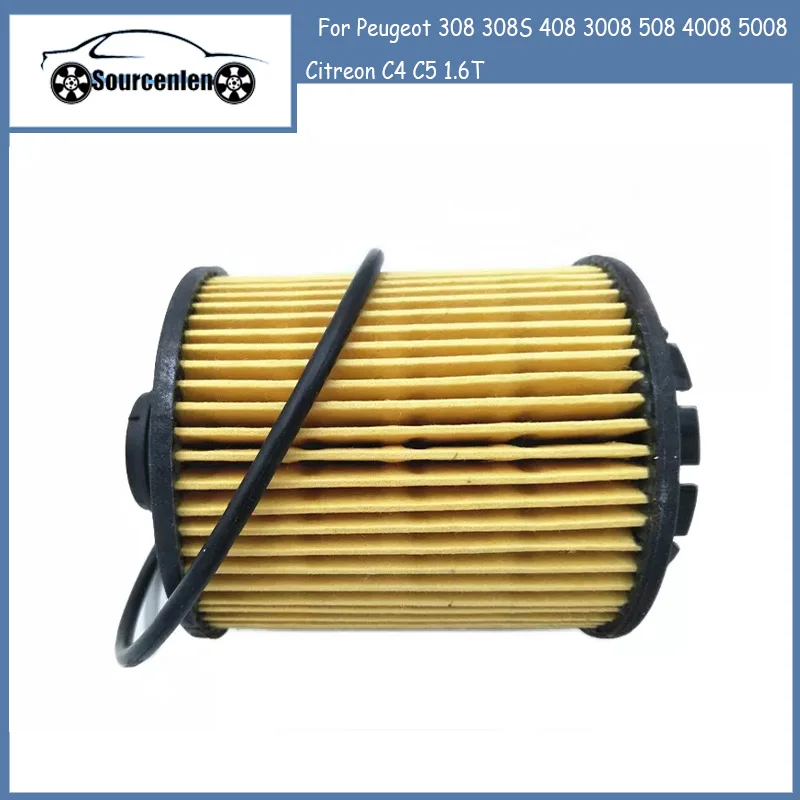 

Brand New Engine Oil Filter 1612565980 For Peugeot 308 308S 408 3008 508 4008 5008 Citreon C4 C5 1.6T