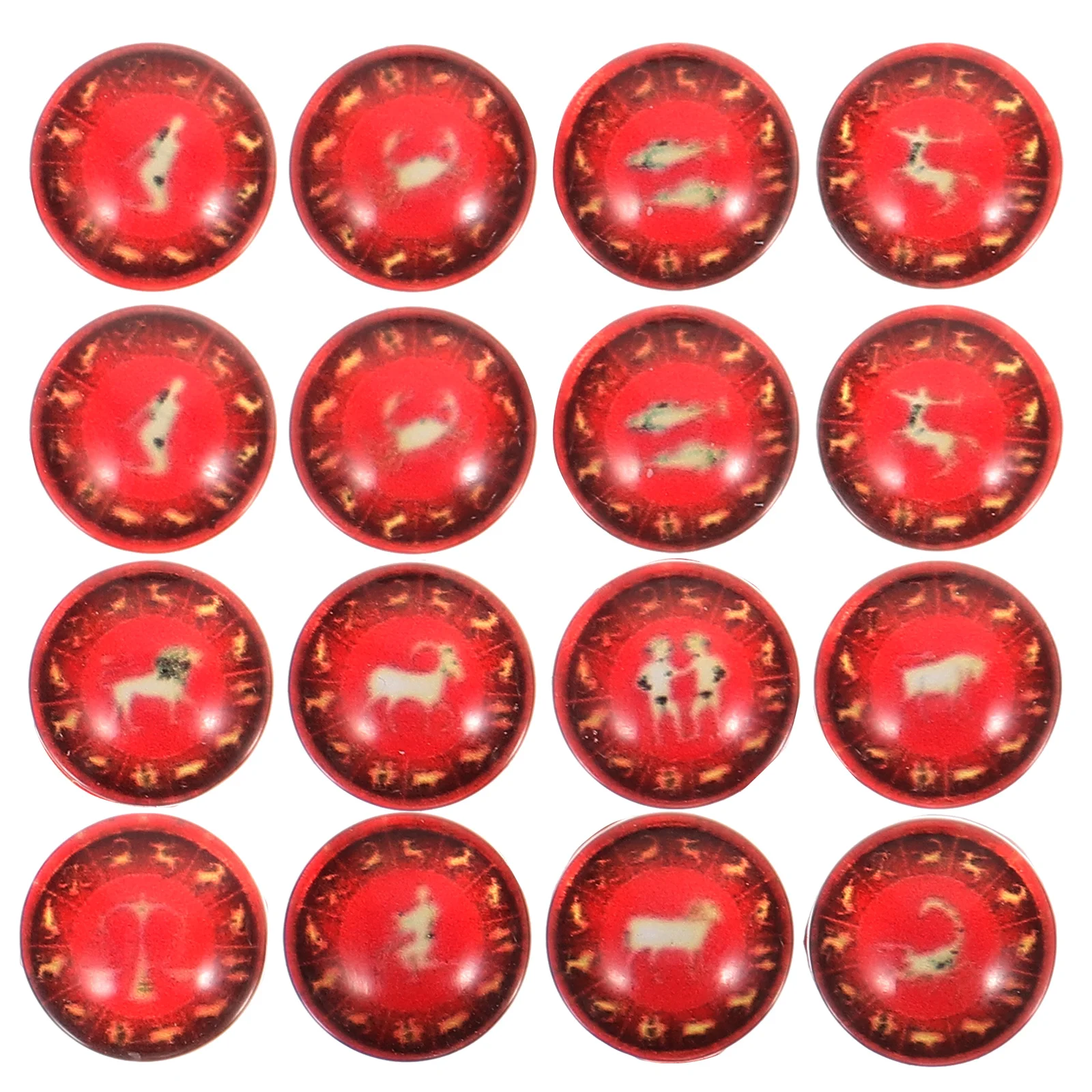 

Accessories DIY Glass Charms 12 Constellation Necklace Jewelry Making Gems Zodiac Pattern