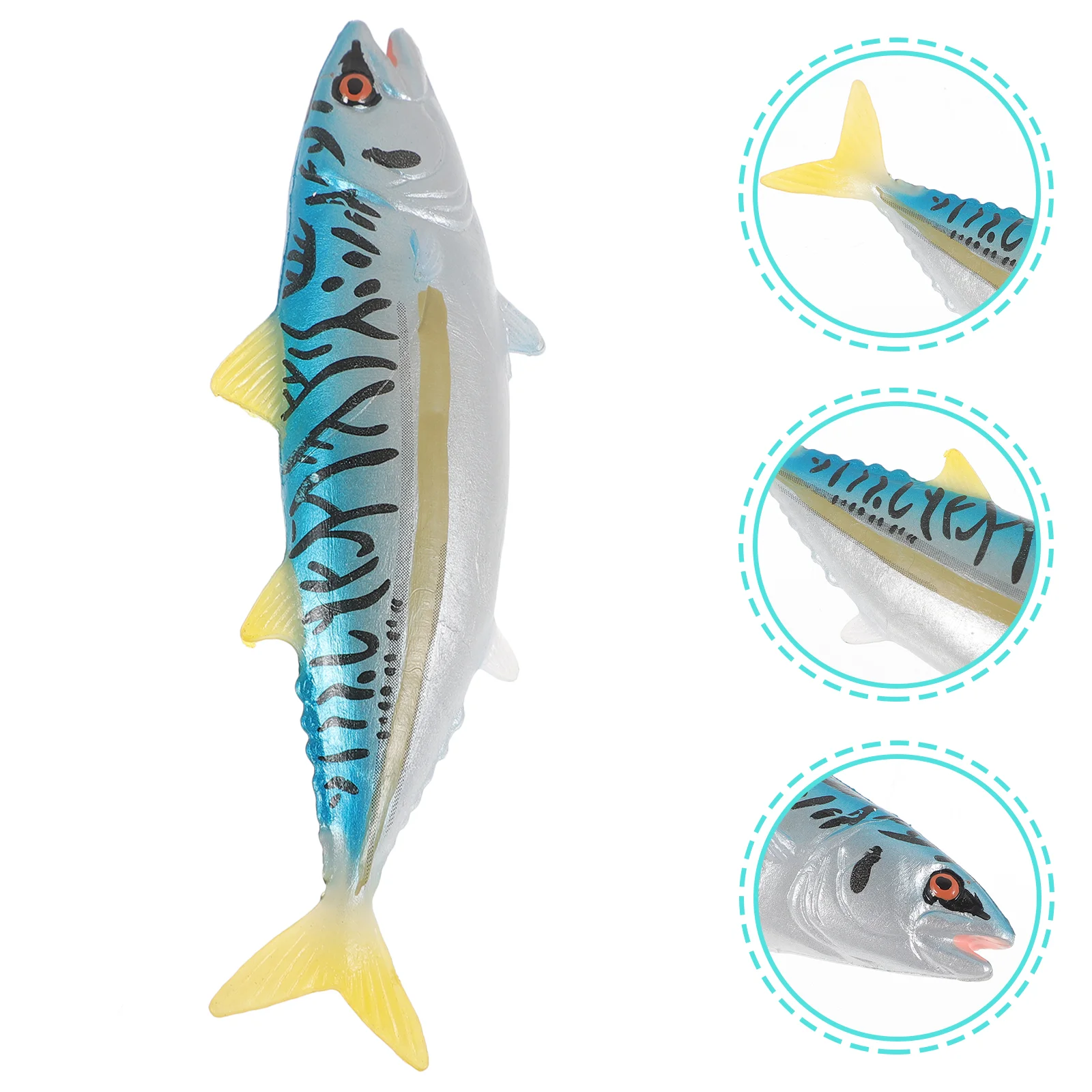 

Simulated Tuna Sea Animals Figurine Ornament Decoration Figurine Home Fake Plastic Plaything Simulation Adornment Small Child