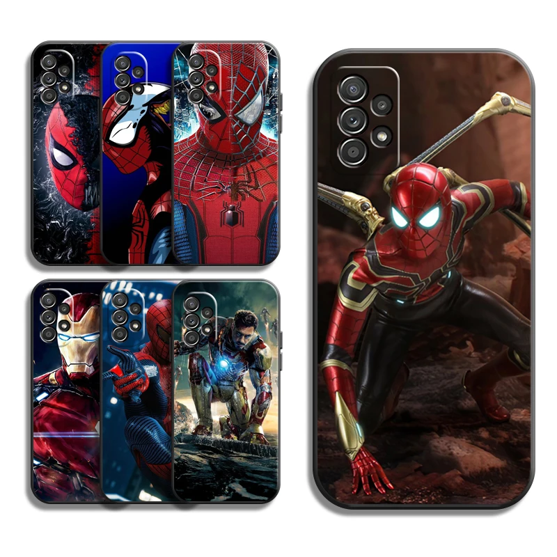 

Marvel Spiderman Phone Cases For Samsung Galaxy S22 S22 Ultra S20 Lite S20 Ultra S21 S21 FE S21 Plus Ultra Cases Coque Carcasa