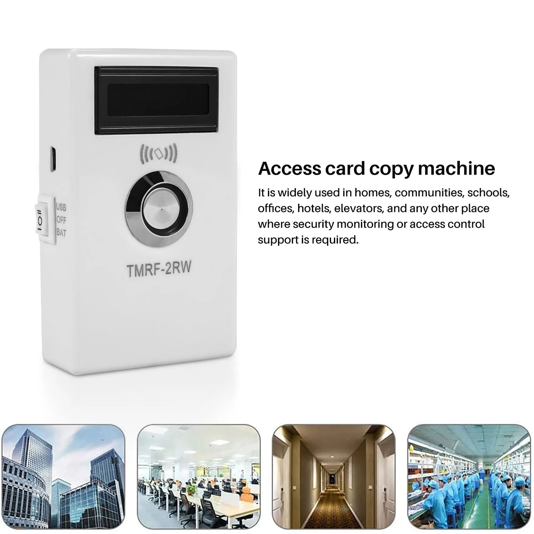 Фото TMRF-2RW Программатор Ibutton DS1990A Дубликатор Cloner Копировальный аппарат 125 кГц RFID-считыватель Писатель RW1990 Key Token №1