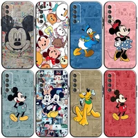 disney mickey mouse cartoon phone case for huawei honor 10 v10 10i 20 v20 20i 10 20 lite 30s 30 lite pro liquid silicon funda