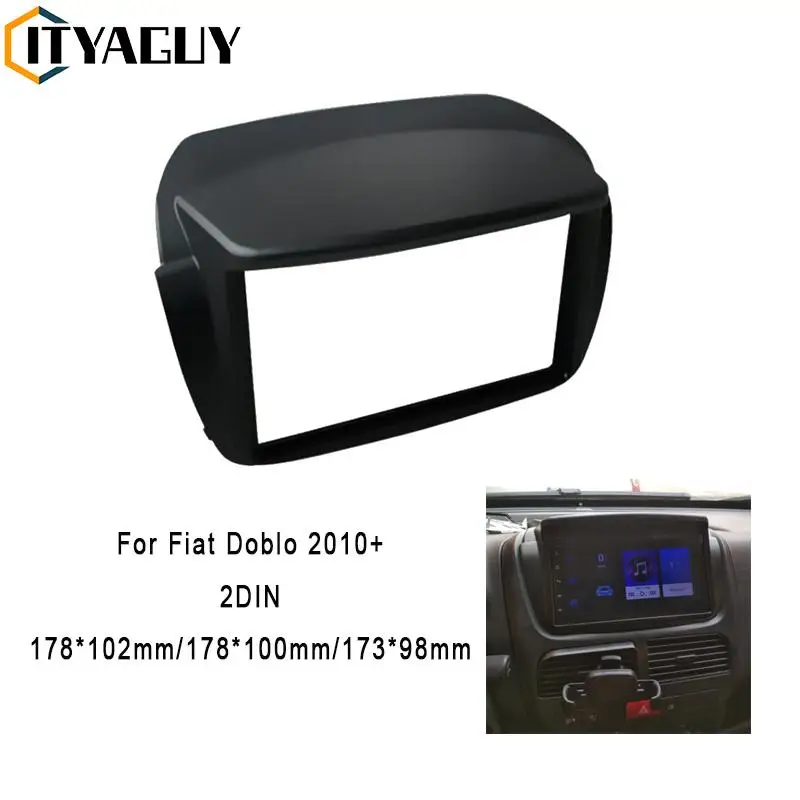 

Автомобильная панель 2 DIN для Fiat Doblo 2010 + DVD стерео рама Панель Крепление для Opel Combo, комплект облицовки