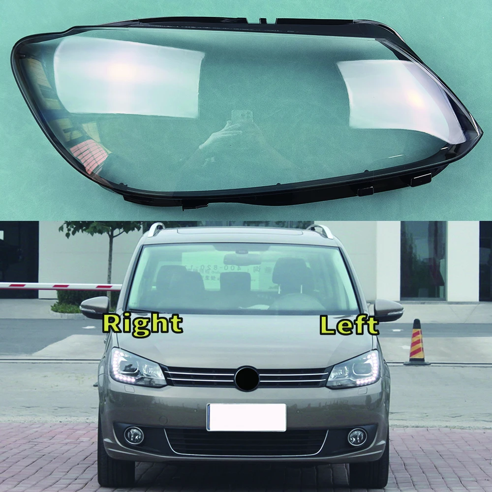 

For Volkswagen VW Touran 2011-2015 Transparent Headlight Cover Headlamp Shell Clear Lens Plexiglass Replace Original Lampshade