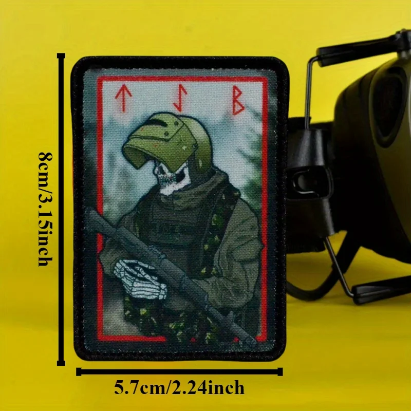 TSB нашивки на липучке с принтом черепа Tankman Reaper тактическая нашивка со скелетом