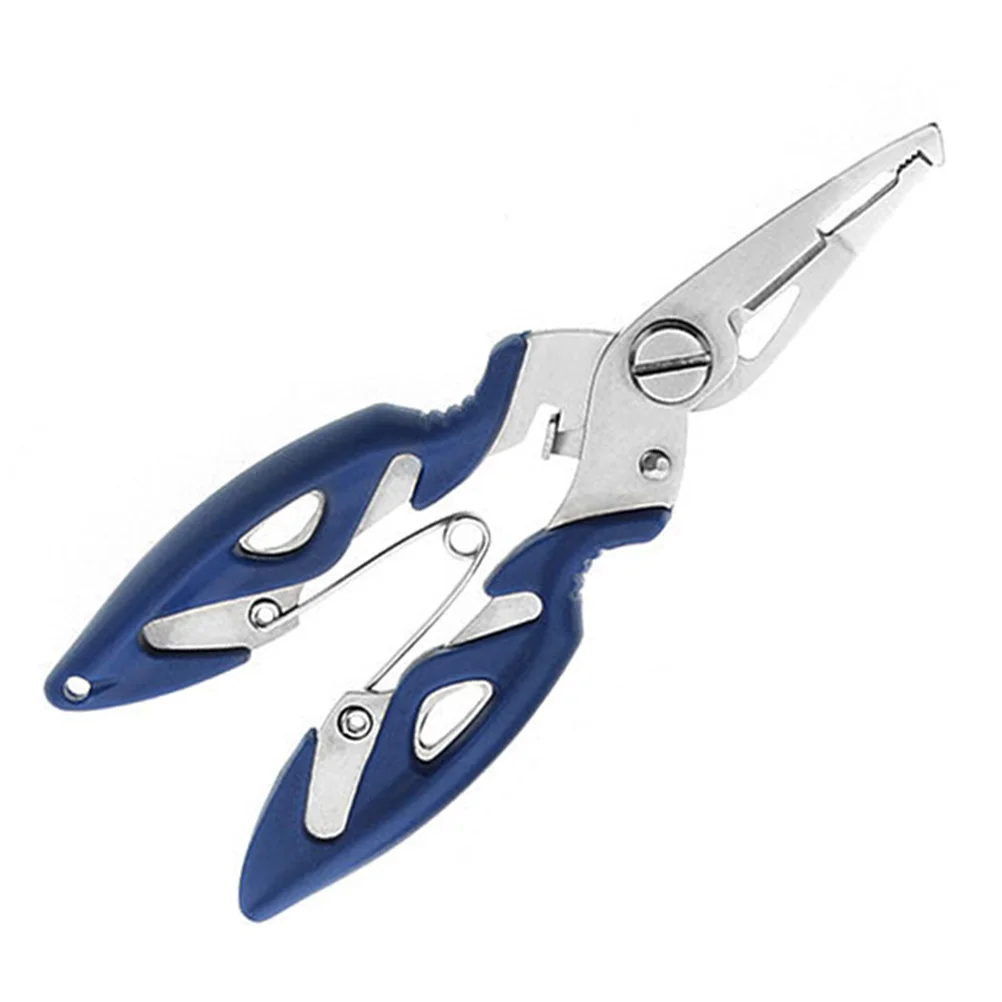 

Складные рыболовные плоскогубцы из нержавеющей стали, многофункциональный зажим с Оксфордской сумкой (синий)