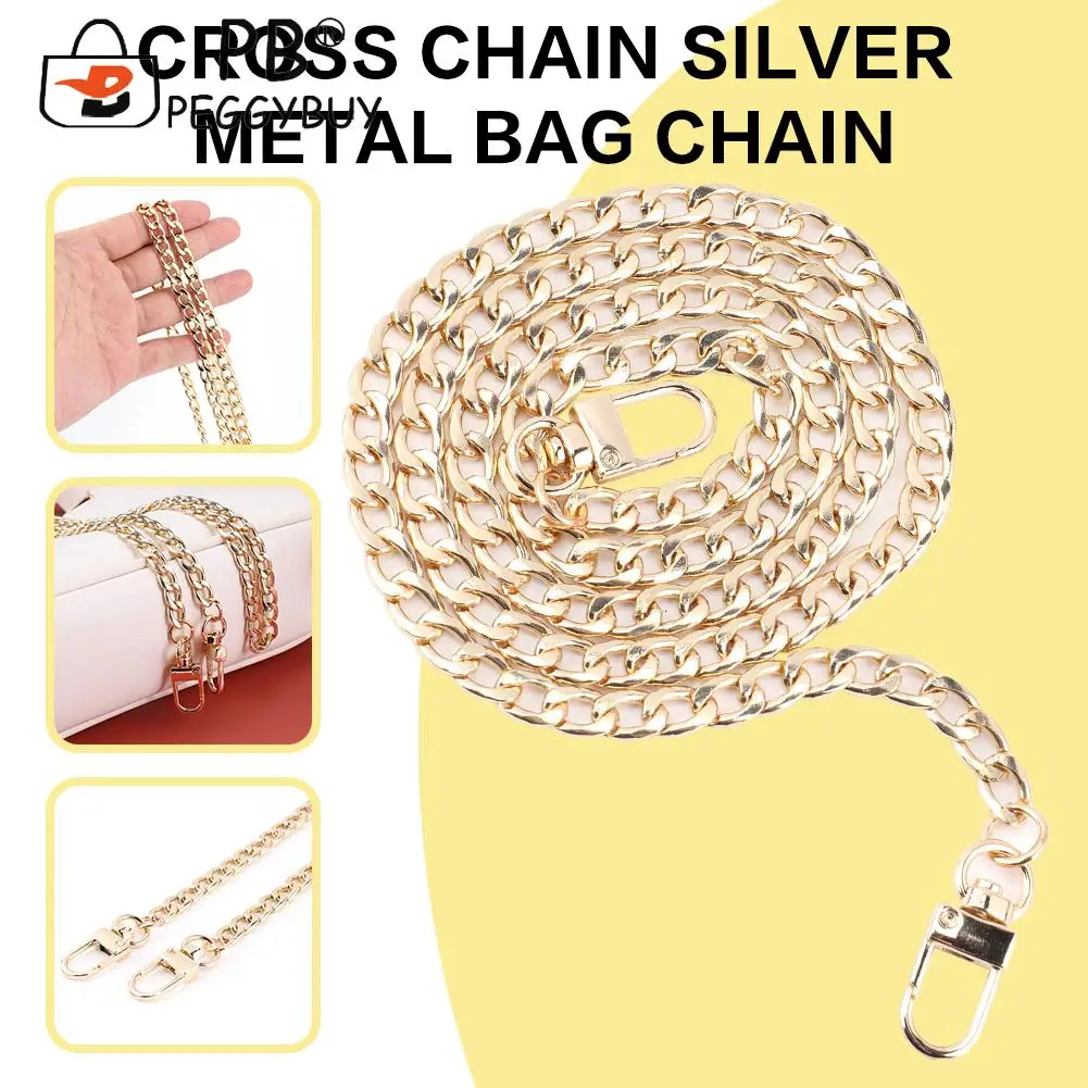 

Universal Alloy Pearl Shoulder Bag Chains DIY Replacement Purse Bag Belts Metal Chains Straps Handbags Accessory for Women
