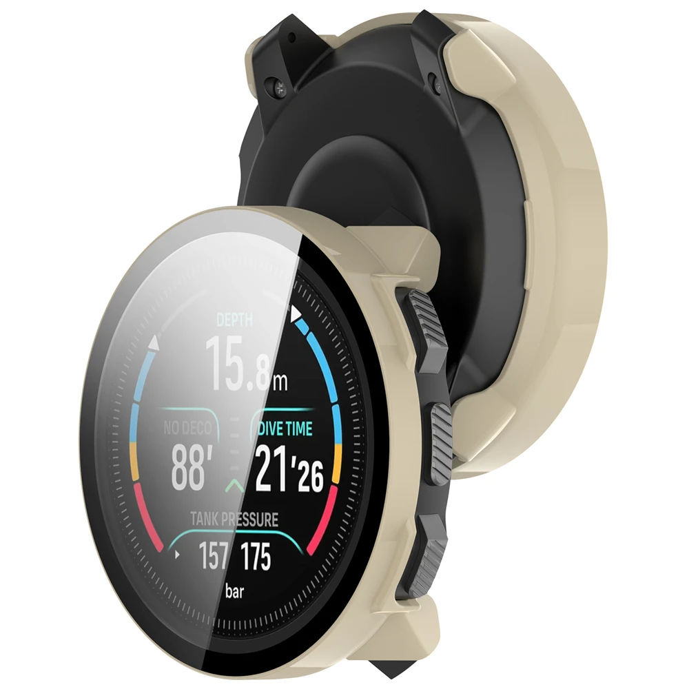 Фото Полностью защитный стеклянный чехол для смарт-часов SUUNTO Nautic S, защитный чехол для экрана, жесткий чехол для часов, пленка из закаленного стекла №1