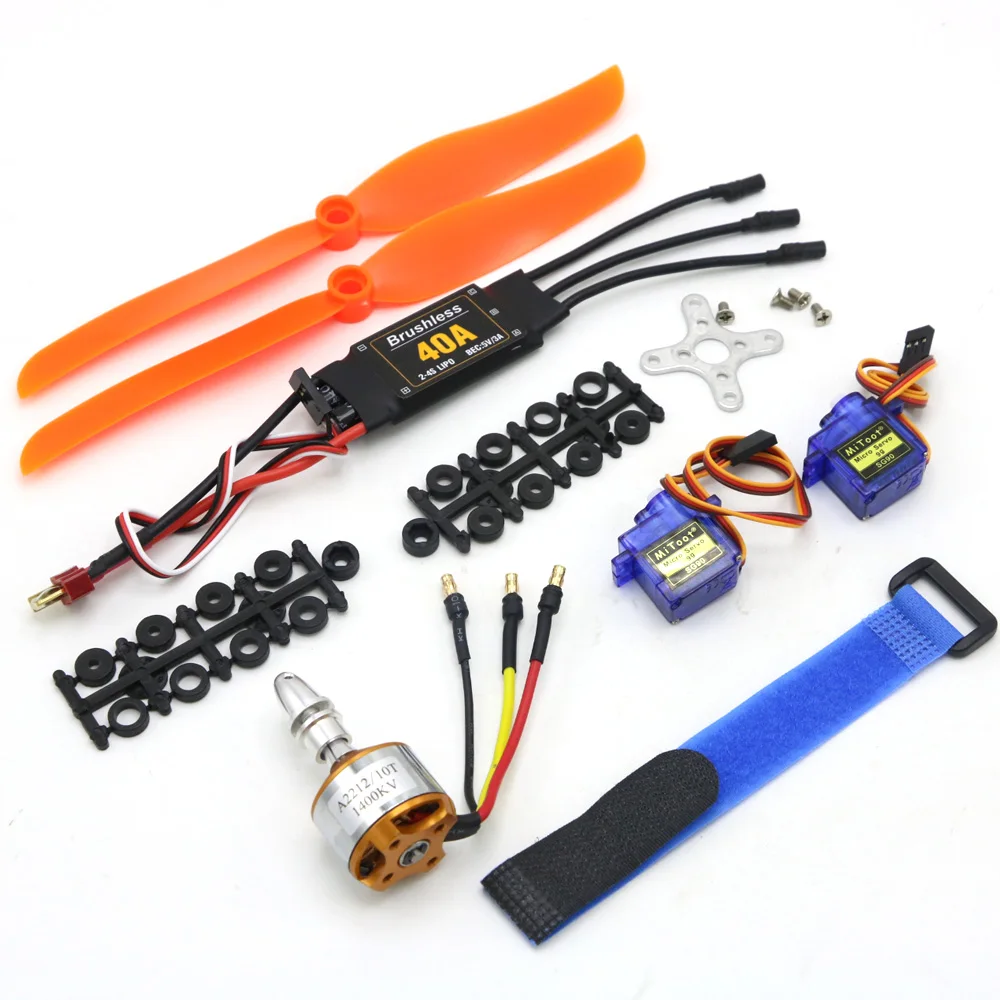 A2212 2212 2200KV 1400KV 1000KV Бесщеточный двигатель 30A 40A / BLheli ESC SG90 9G Микросервопривод для