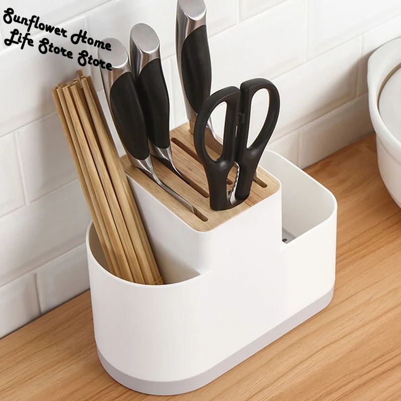 

Multifunctiona Kitchen Knife Stand Holder Inserted Storage Holder Cutting Board Stand Rack Tools Kitchen Accessories Set