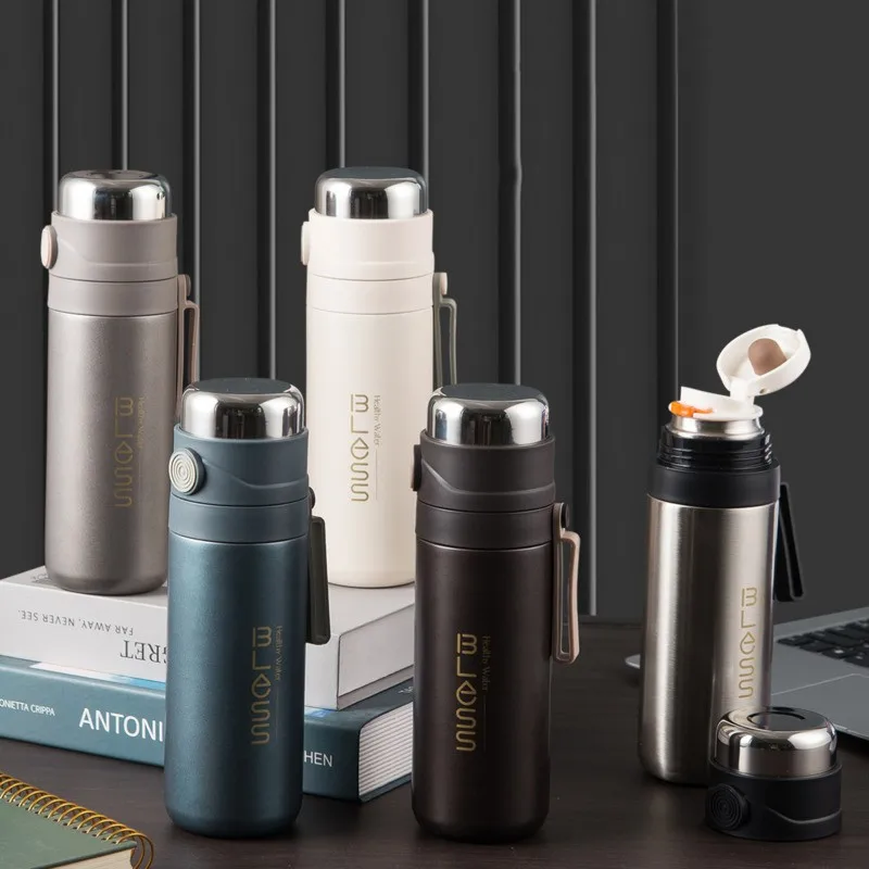 680 мл бутылка для воды из нержавеющей стали с крышкой чашка двухслойный вакуумный