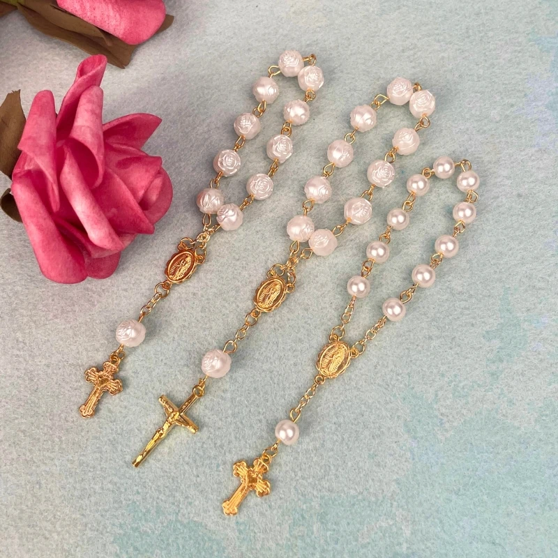 

Mini Rosary Baptism Favor Acrylic Finger Rosaries Weddings Party Favor Baptism Rosary Finger Baptism Rosaries