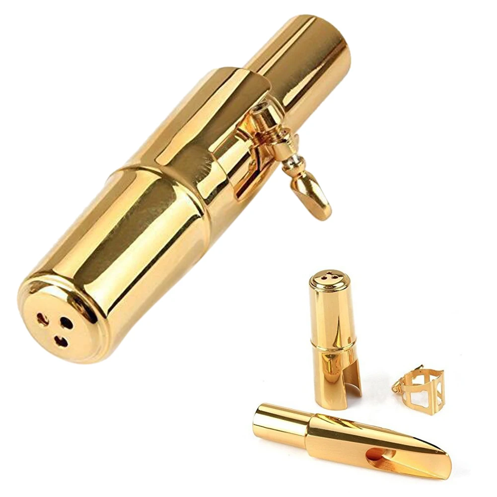 

Professional Durable Portable Gold For Alto Saxophone Lacquer Instrument Nozzle Mouthpiece Replacement Accessories Metal Mini
