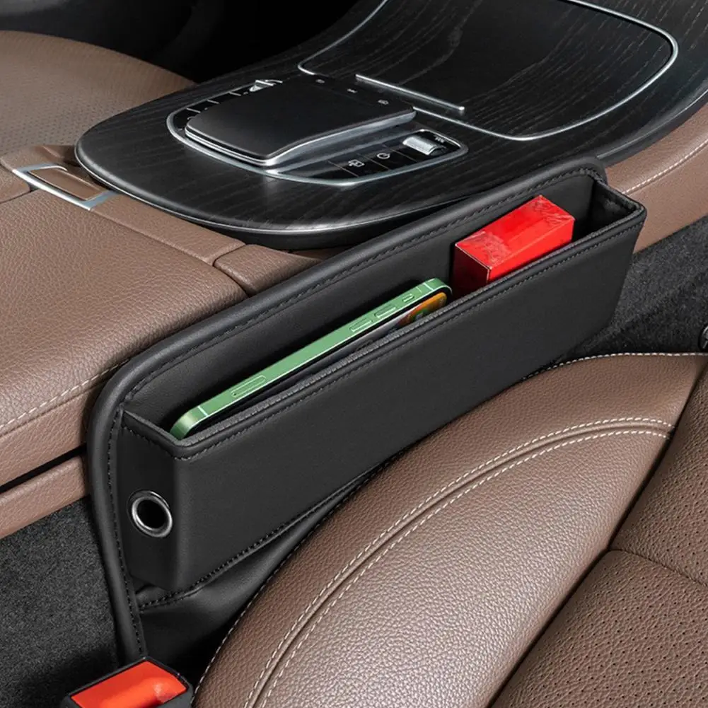 

Car Seat Space-saving Storage Filler Adjustable Universal Car Seat Gap Filler Premium Faux Leather Organizer for Front for Auto