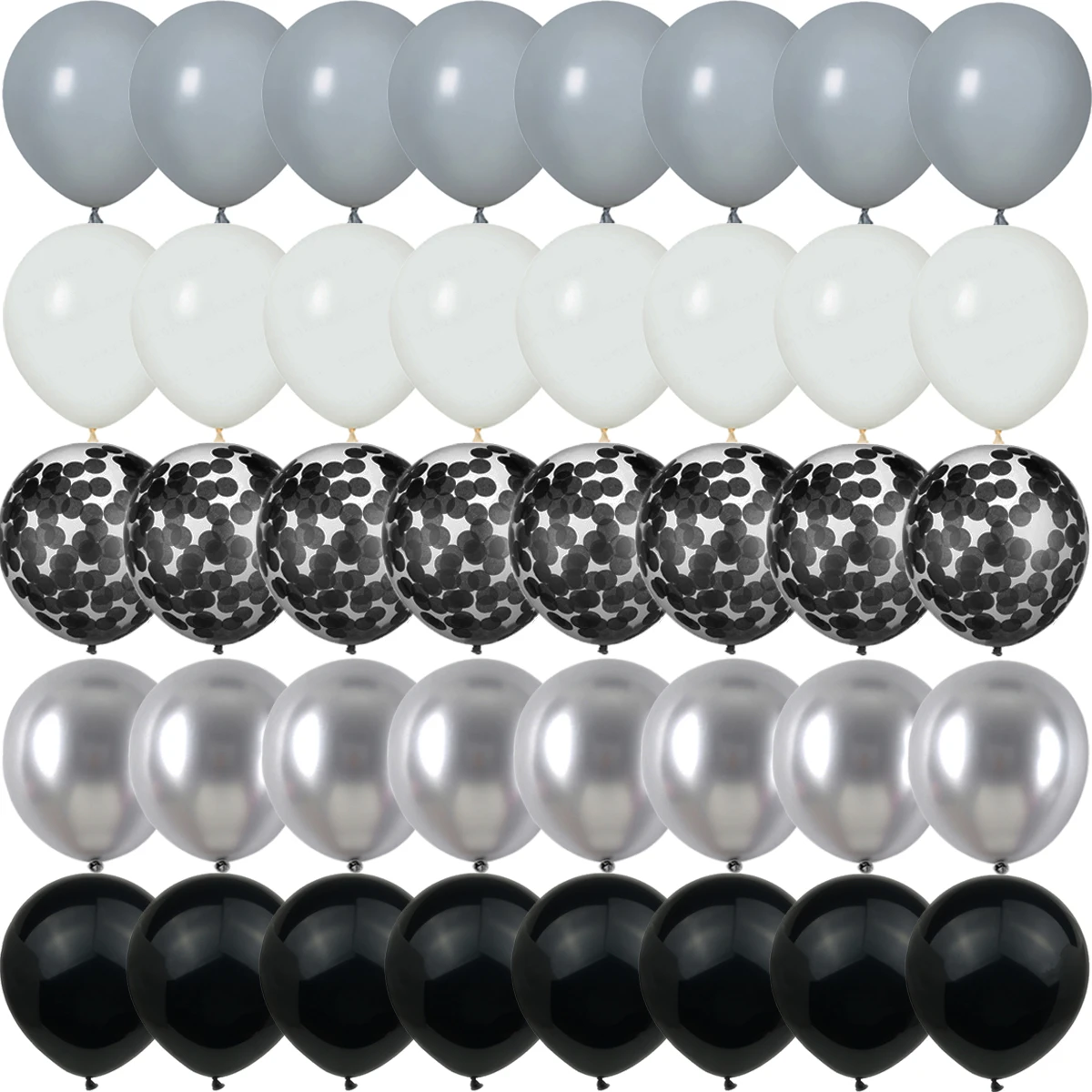 

Металлические латексные шары с перламутром 40 шт.