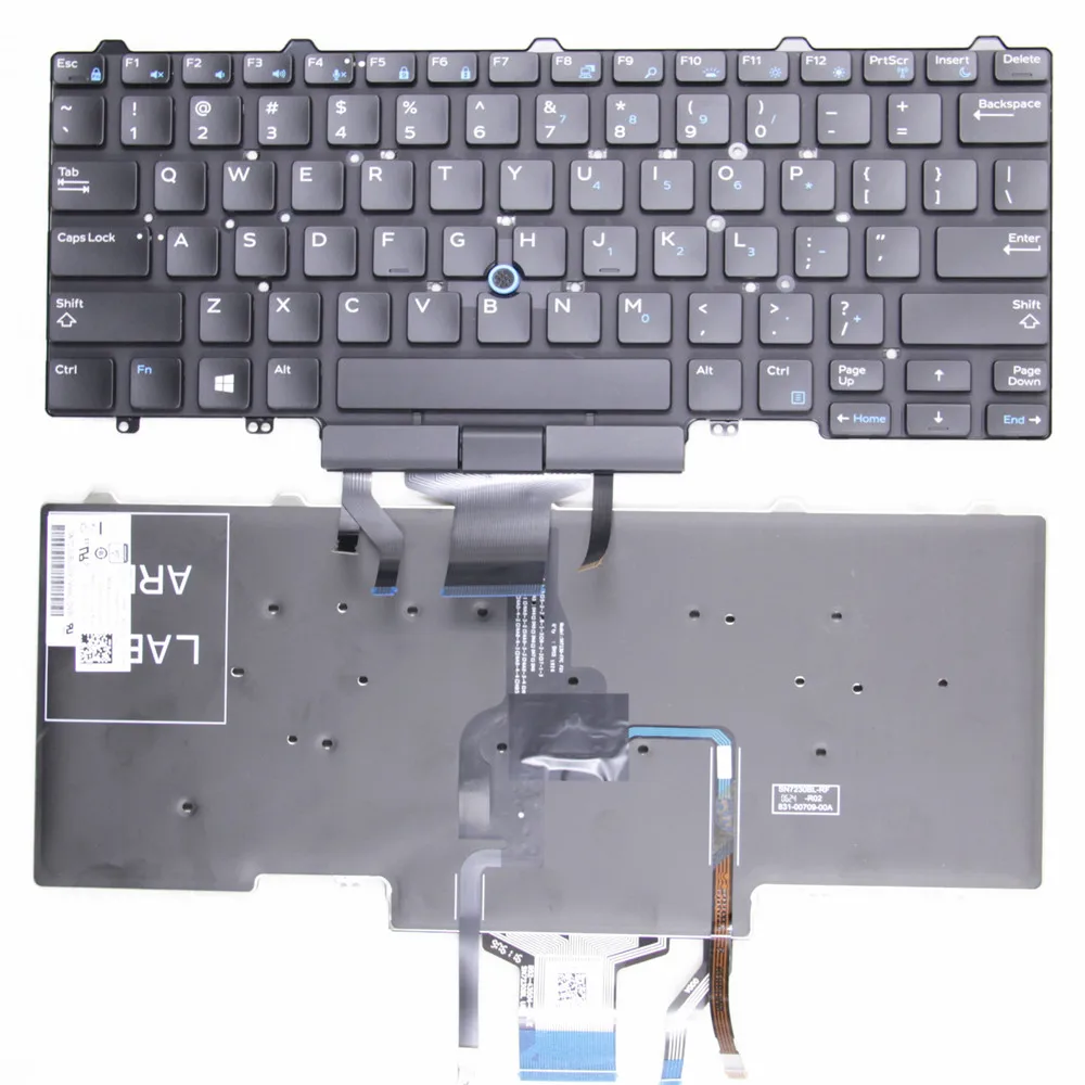 

New US English Backlit Original Laptop keyboard for Dell Latitude E5450 E5480 E5470 E7470 7480 7490 3340 3350 0D19TR 094F68