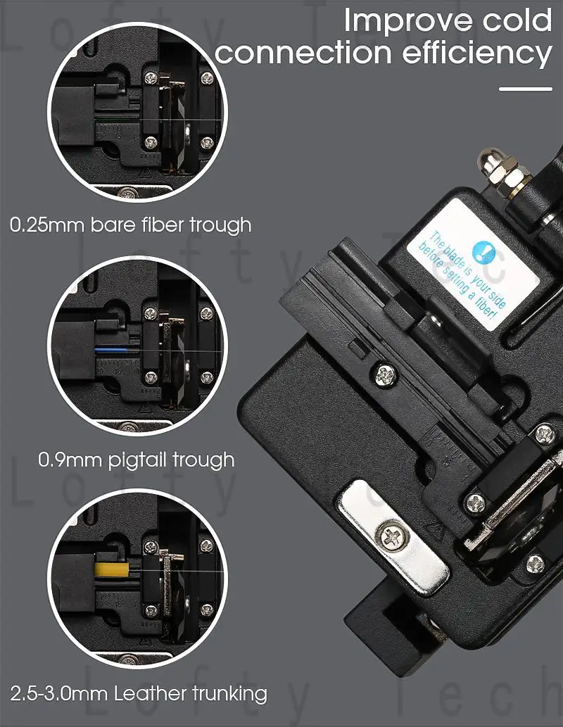 High precision fiber cleaver AUA-7S Cold Contact Dedicated Metal Fiber optic cutter optical fiber cutting knife