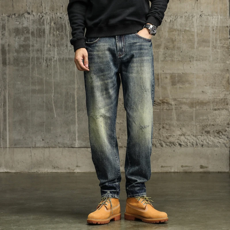 Мешковатые штаны KSTUN мужские джинсы свободные штаны-шаровары уличная одежда