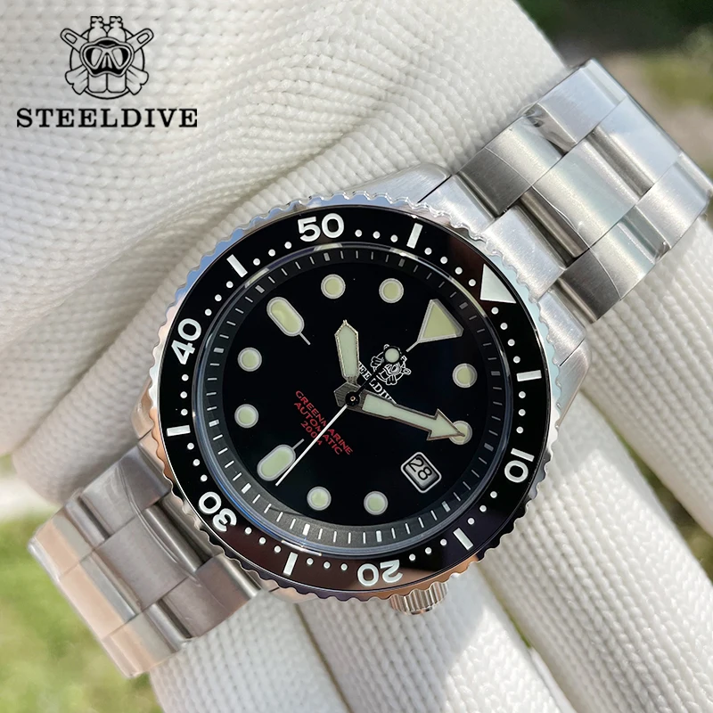 

Часы для дайвинга Sharkey Skx007 мужские, с сапфировым керамическим ободом NH35, с водостойкостью до 200 м, автоматические
