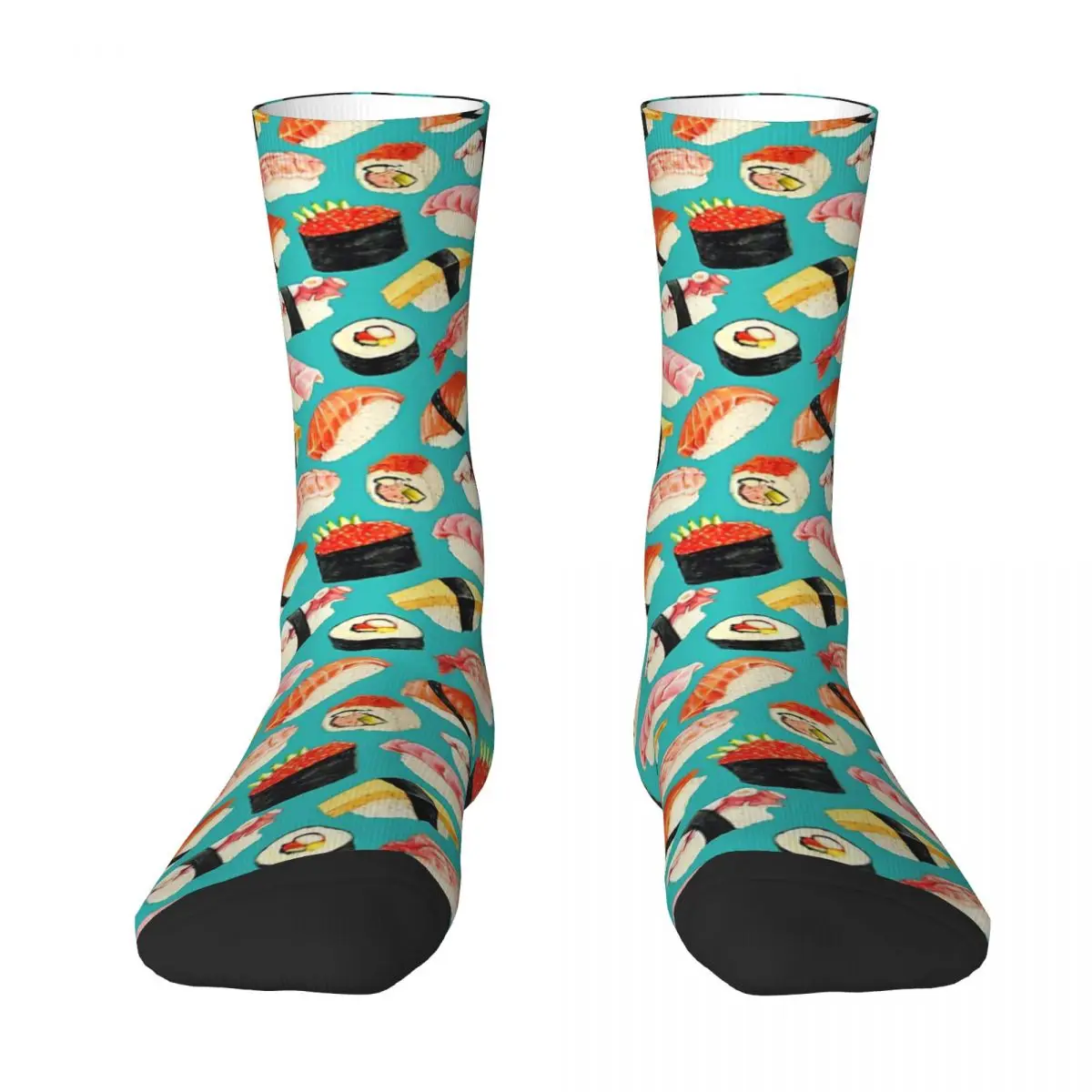 Sushi Pattern - Blue Adult Socks,Unisex socks,men Socks women Socks
