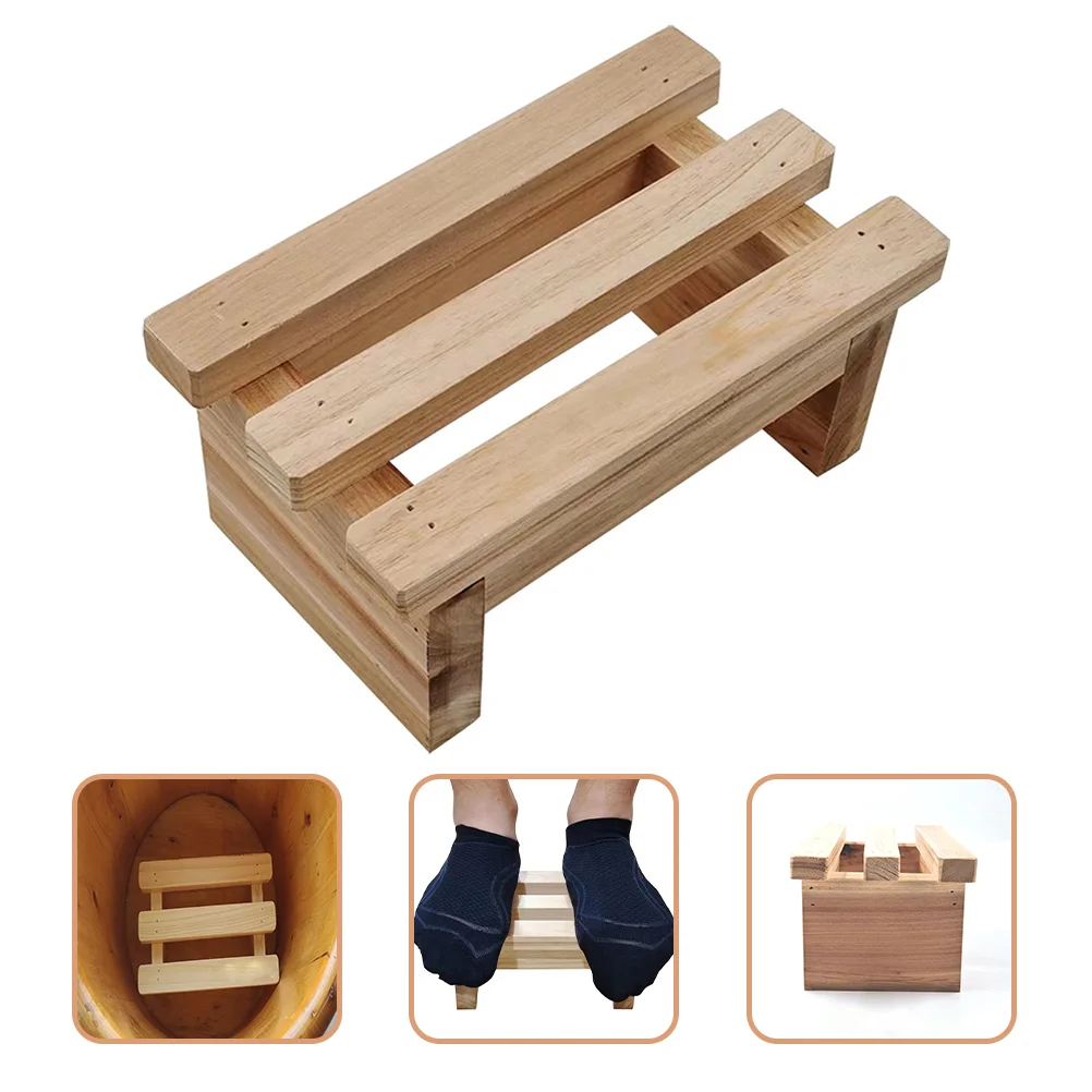 

Stool Step Foot Wood Bamboo Wooden Footstool Kids Children Bathroom Bench Rest Stand Low Changing Base Ladder Shower Toilet