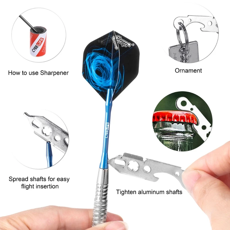 YY Стальные наконечники Дротики Валы Полетная борона Крыло Игольчатый ствол