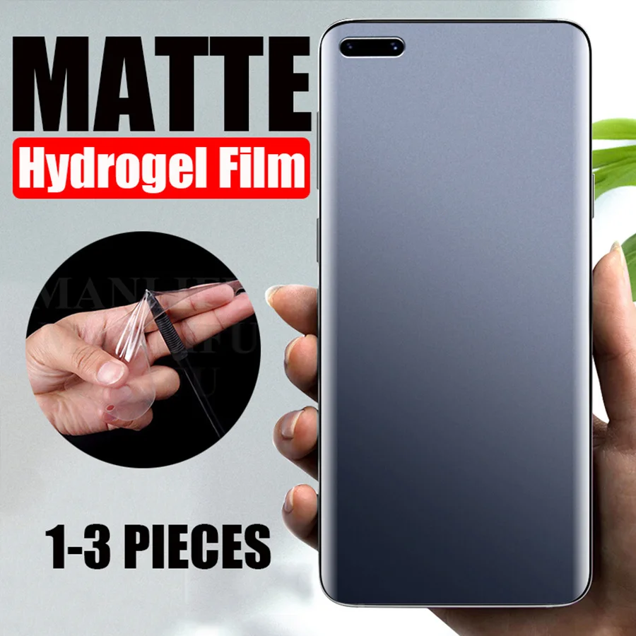 

1-3PCS Full Cover Matte Hydrogel Film Screen Protector For Huawei P40 P30 Pro P20 P Smart Z 2019 Mate 20 Honor 10 Lite 9 9X 8X