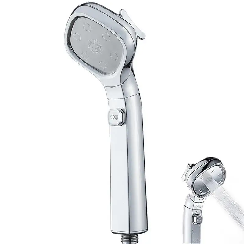

High Pressure Shower Heads 4-Setting Pressure Boosting Shower Head 1-Min Installation Shower Body Sprays With One-key Water