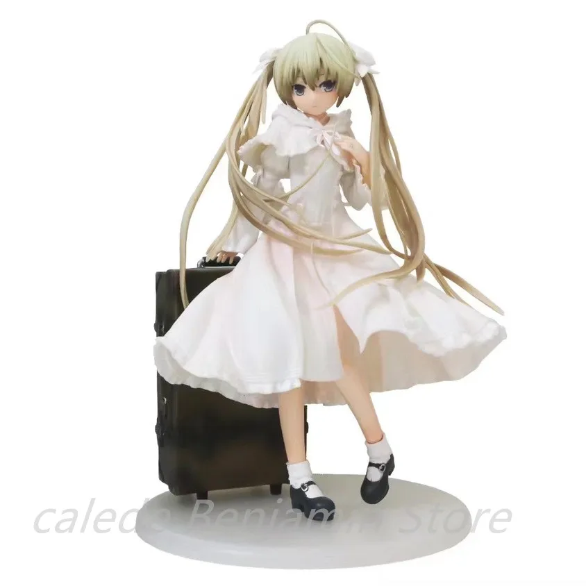 

Anime Yosuga no Sora Figure Kasugano Sora Dress Suitcase PVC Action Figure Model Collectible Desktop Ornaments Toys Doll Gifts