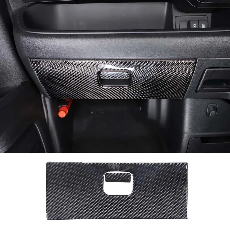 For 2017-2021 Honda N-BOX soft carbon fiber car styling car co-pilot glove box switch cover sticker car interior accessories